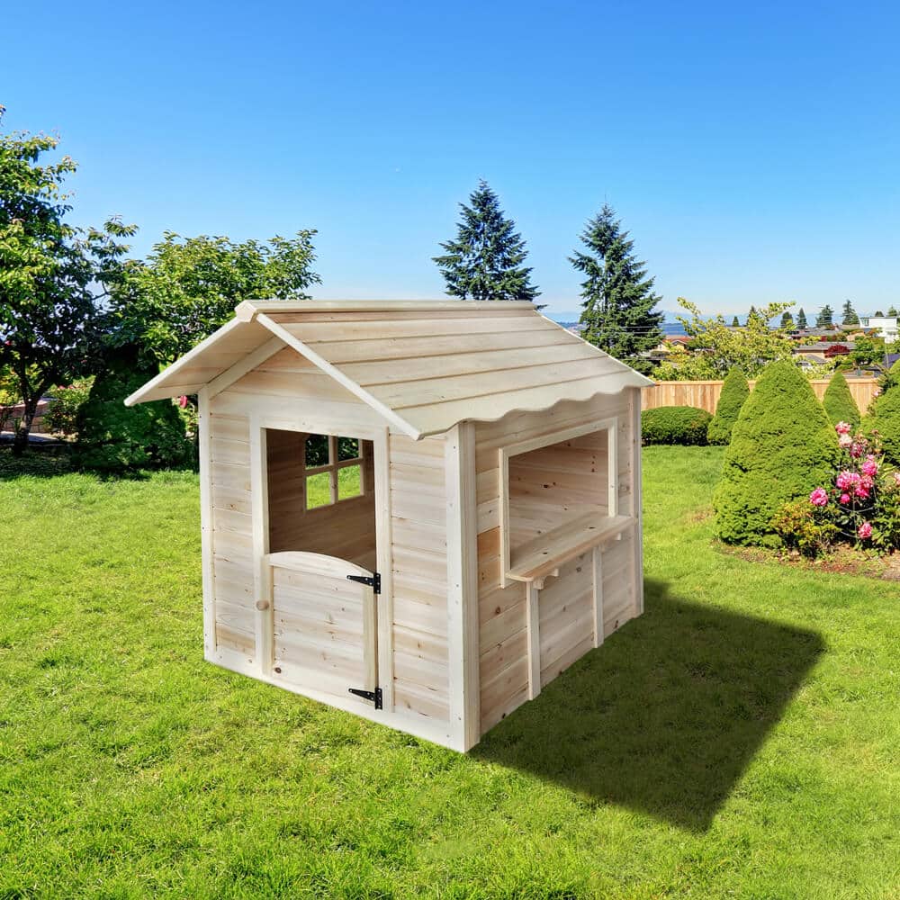 Speelhuis THE GRAND PALACE - onbehandeld hout (138 x 106cm)