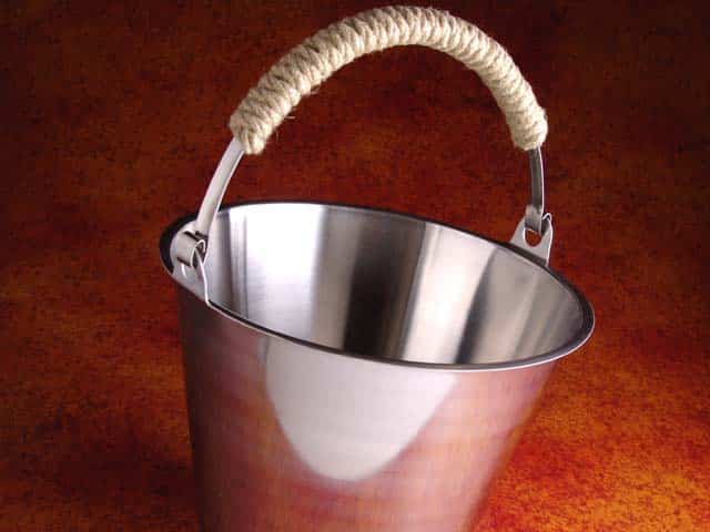Opgietemmer metaal 8 liter inclusief metalen opgietlepel (roestvrijstaal)