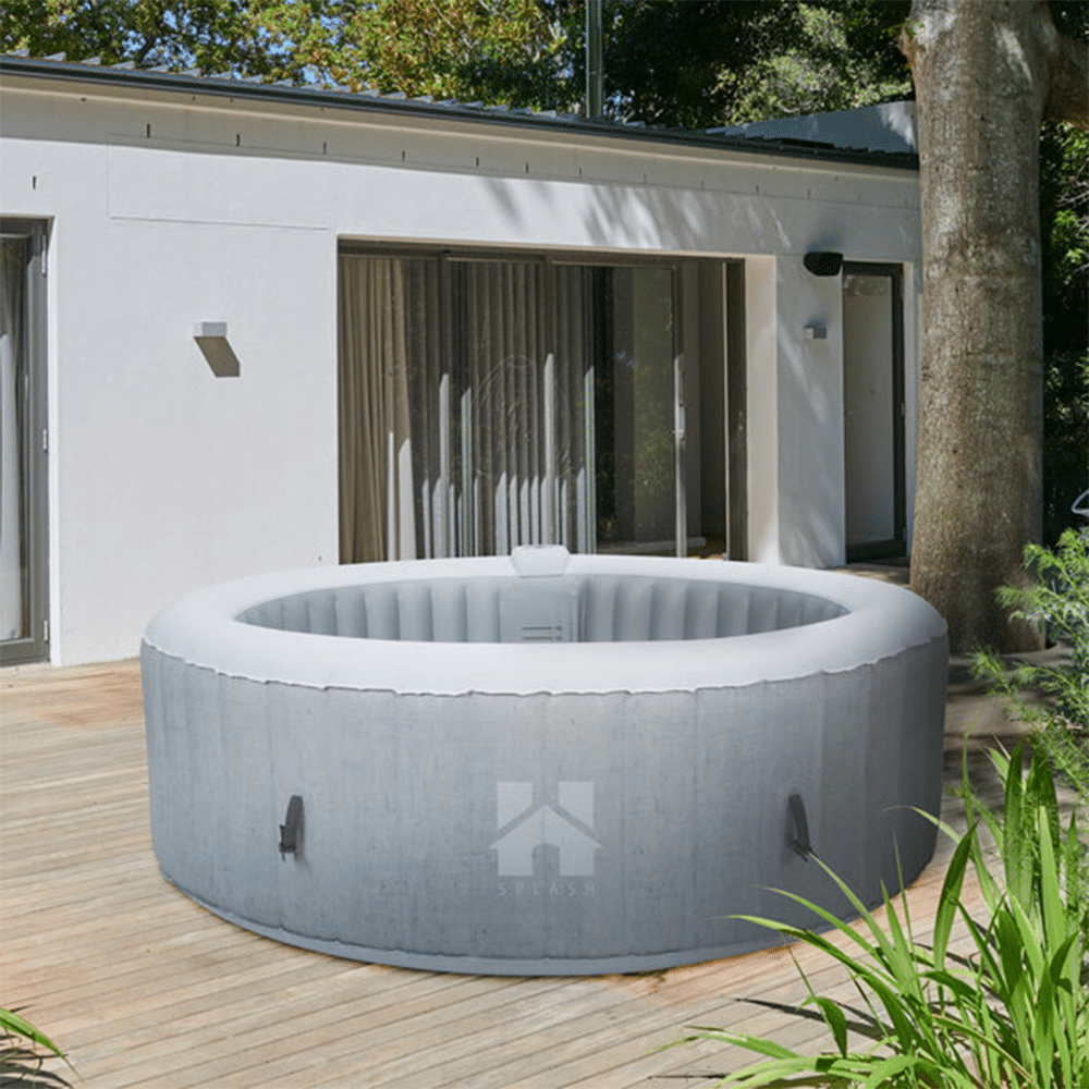 Buiten whirlpool Spa SPLASH Uni - Betonkleur ( 208cm) 6 pers.