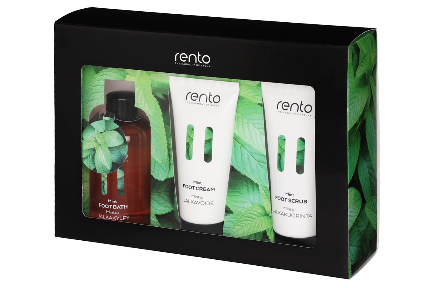 Rento Cadeau Verpakking (voet verzorging) Scrub 200ml, Bad 100ml, Crème 100ml