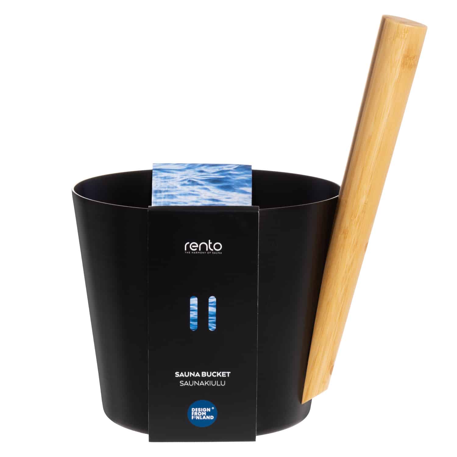 Design Sauna Emmer met greep - Zwart (5L)