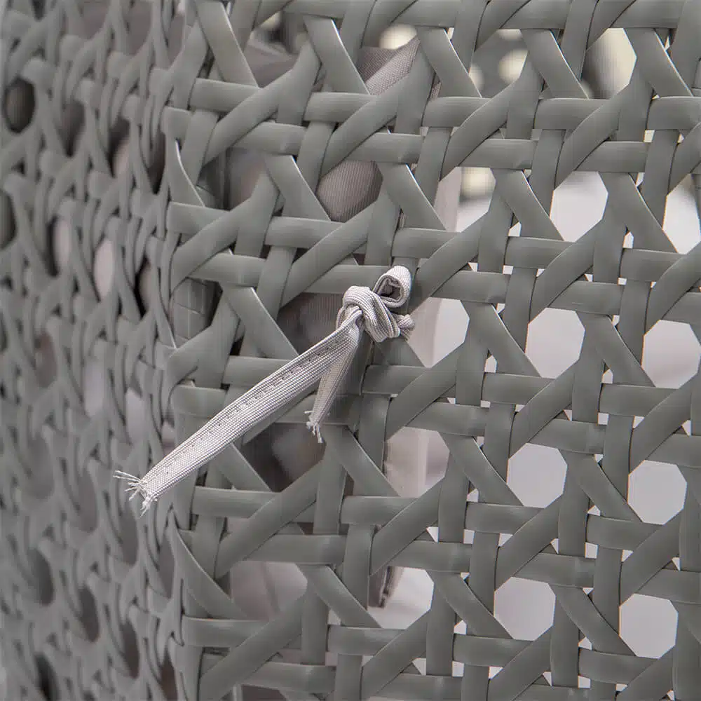 Hangstoel Polyrattan TWIN - Grijs - Met kussens - Afbeelding 8