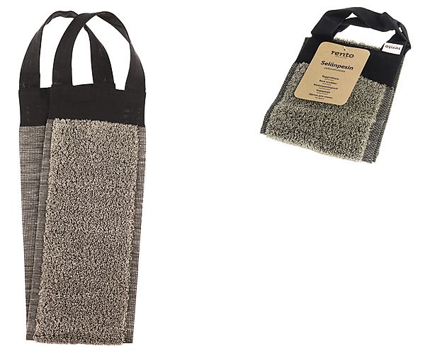 Rento Linnen Scrub wasser voor o.a. de rug incl. handgrepen (70x14cm)