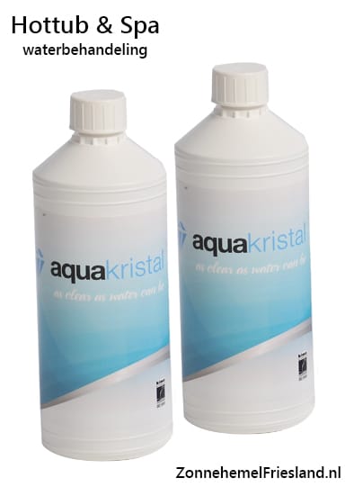 Waterbehandeling Navulling Hottub & Spa. Aqua Kristal (2x 1L). Milieuvriendelijk.