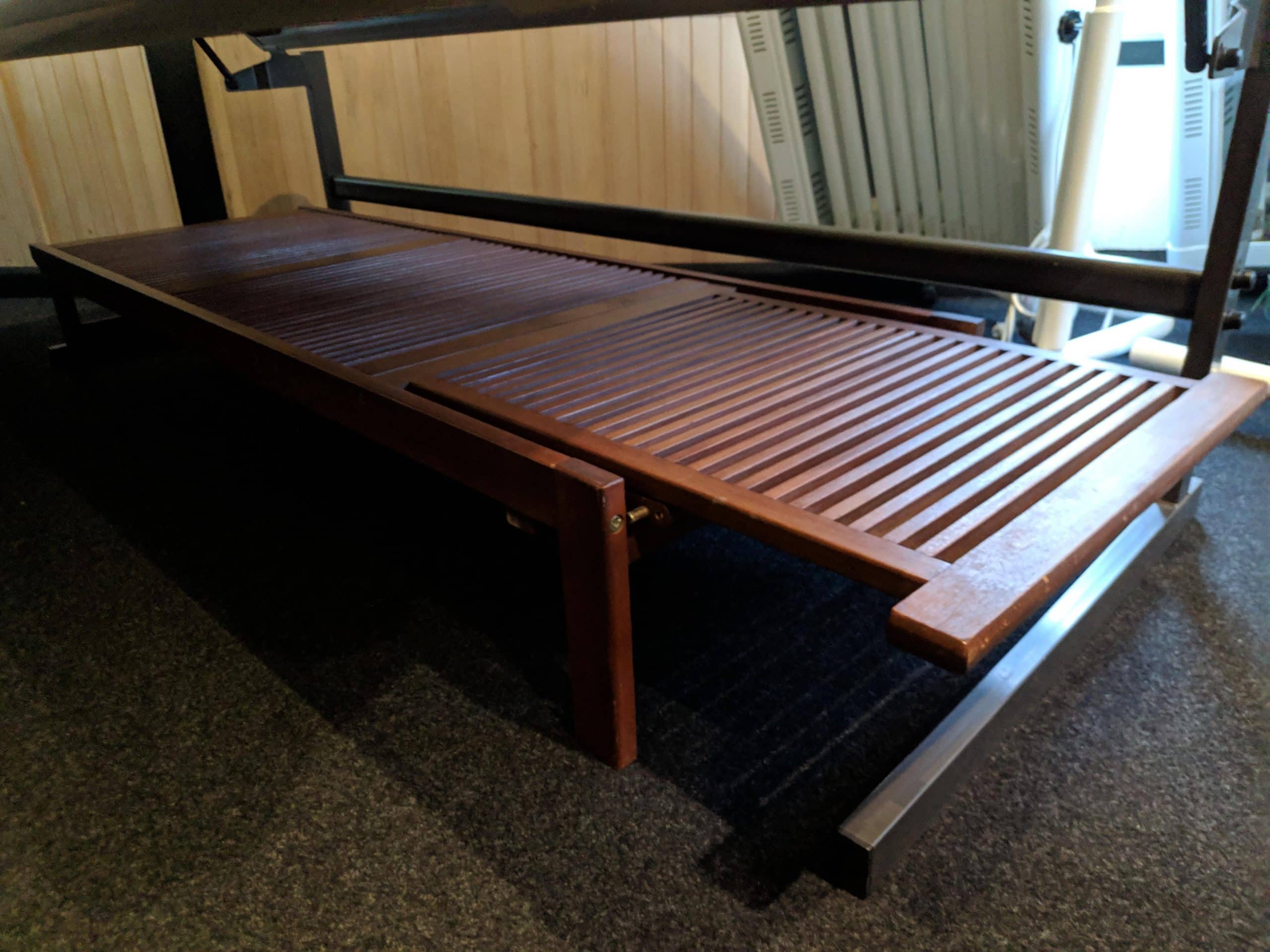 Tweedehands | Ligbed hardhout (voor buiten & o.a. de zonnebank), Tuinbank