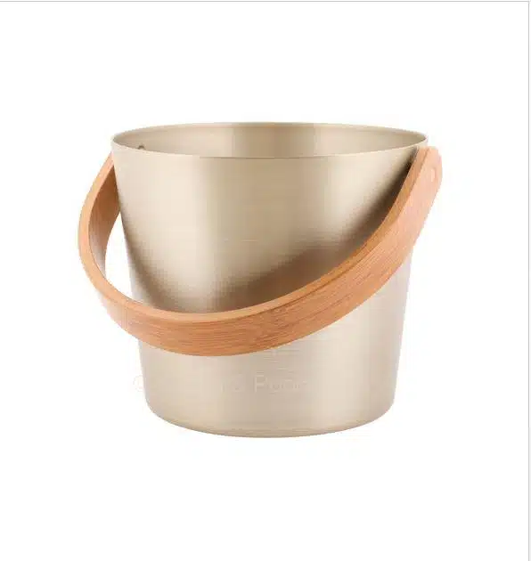 2ekeus | Rento Sauna Emmer met beugel - Champagne (5L) Eenmalig Extra Goedkoop!!