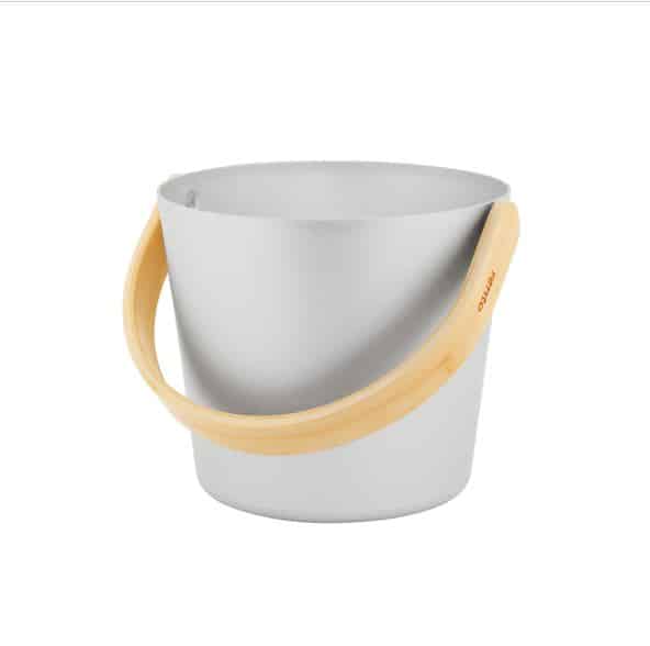 Design Sauna Emmer met beugel - Aluminium Naturel (5L)