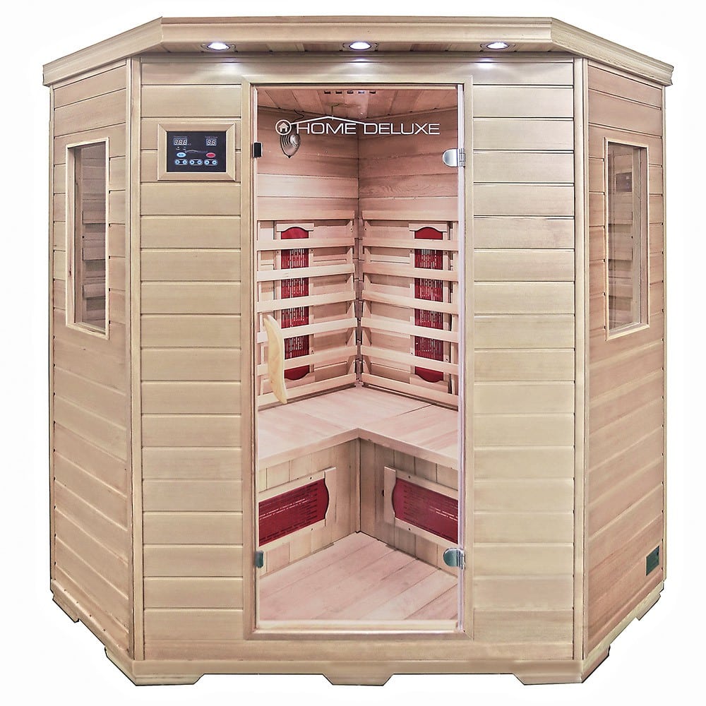 Infrarood Sauna Redsun XXL, 150 x 150 x 190cm (3-4 pers.) Lange golf