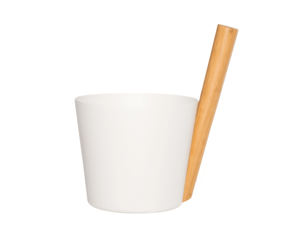 Design Sauna Emmer met greep - Aluminium Wit (5L)