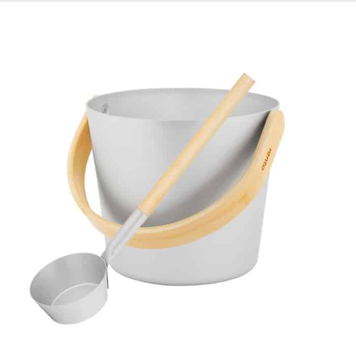 Design Sauna Emmer+Lepel met beugel - Aluminium Naturel (5L)