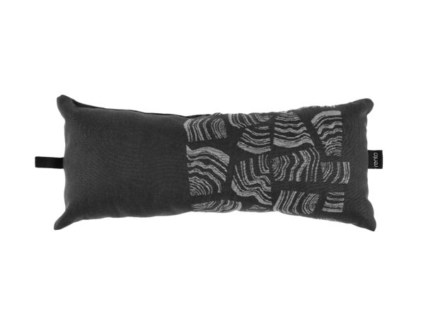 Saunakussen - Rento - Badstof Zwart (50x22cm)