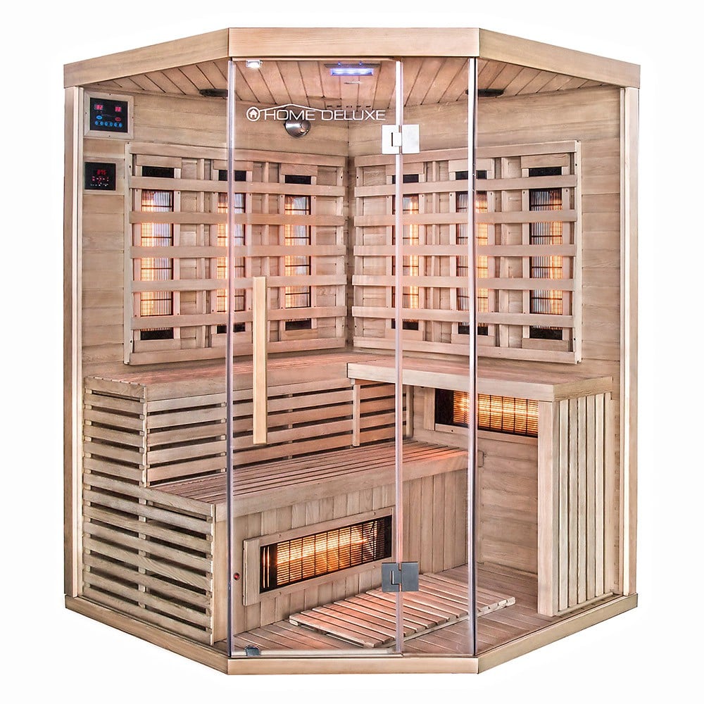Infrarood Sauna Sahara XXL, 150 x 150 x 200cm (3-4 pers.) Korte golf