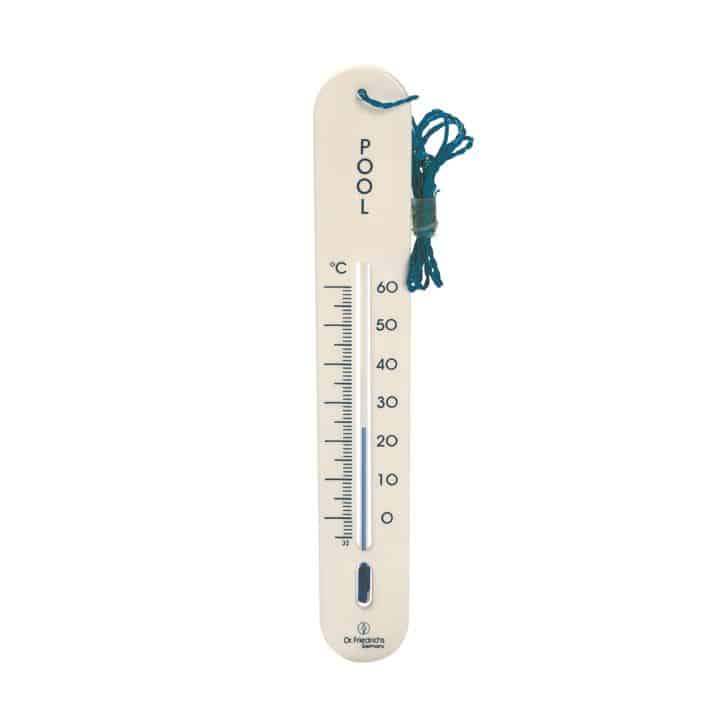 Zwembad / Hottub Thermometer 20cm met koord - wit
