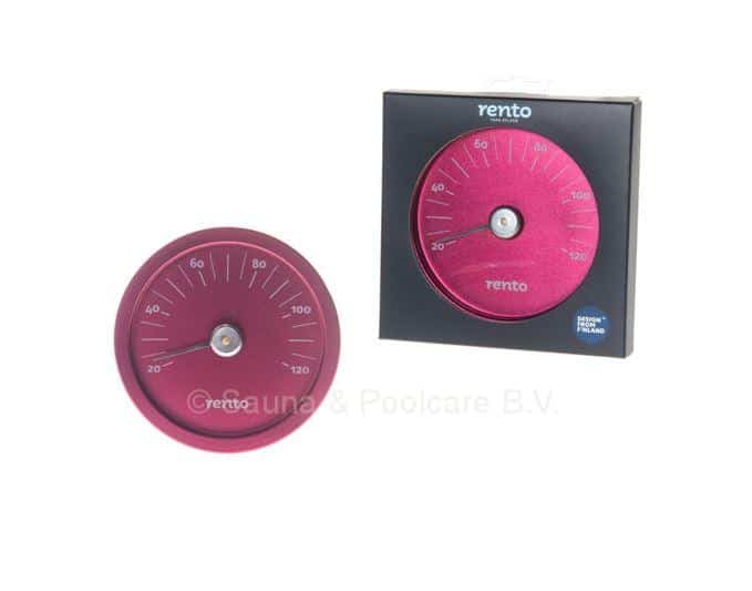Rento Sauna Thermometer Design - Fuchsia - 15cm - rond