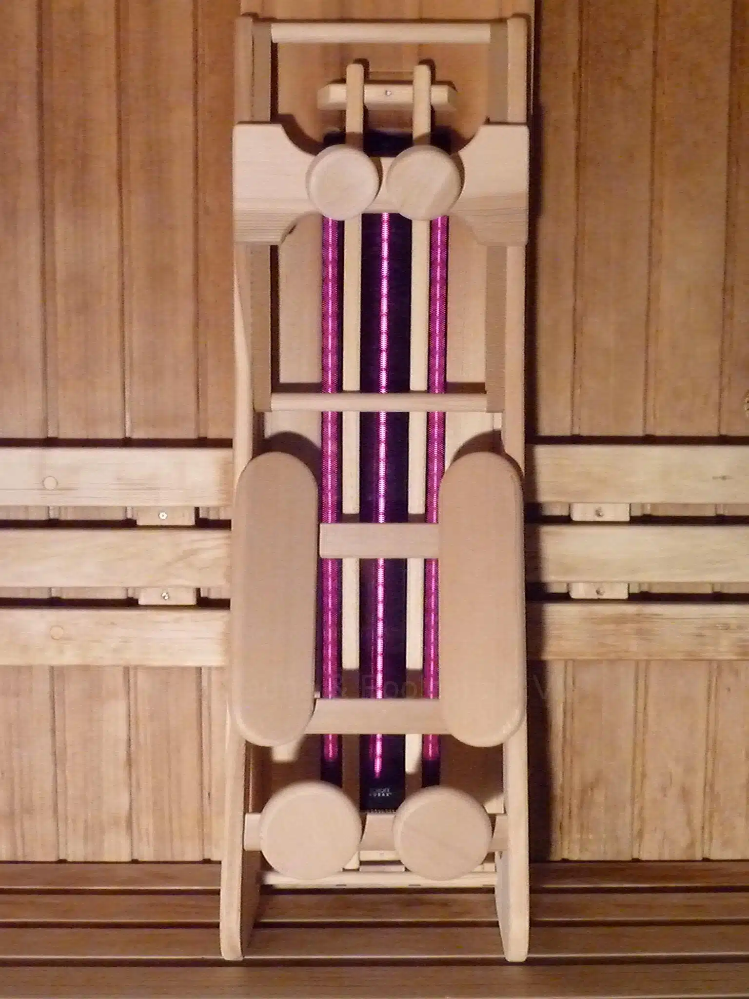 Halu Sauna Rugsteun met hoofdsteun - ergonomisch (Red Cedar)