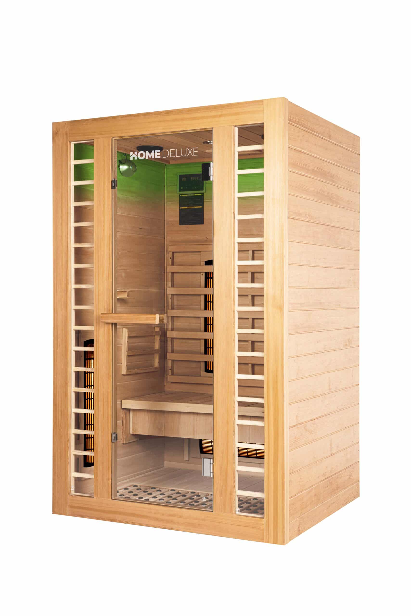 Infrarood Sauna Redsun M Deluxe Plus, 120 x 105 x 190cm (1-2 pers.) Korte golf