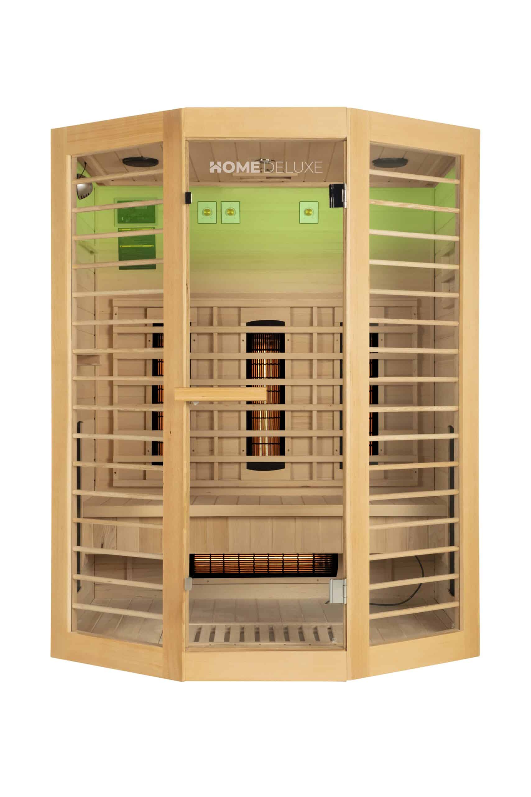 Infrarood Sauna Redsun XL Deluxe, 155 x 120 x 190cm (3 pers.) Korte golf