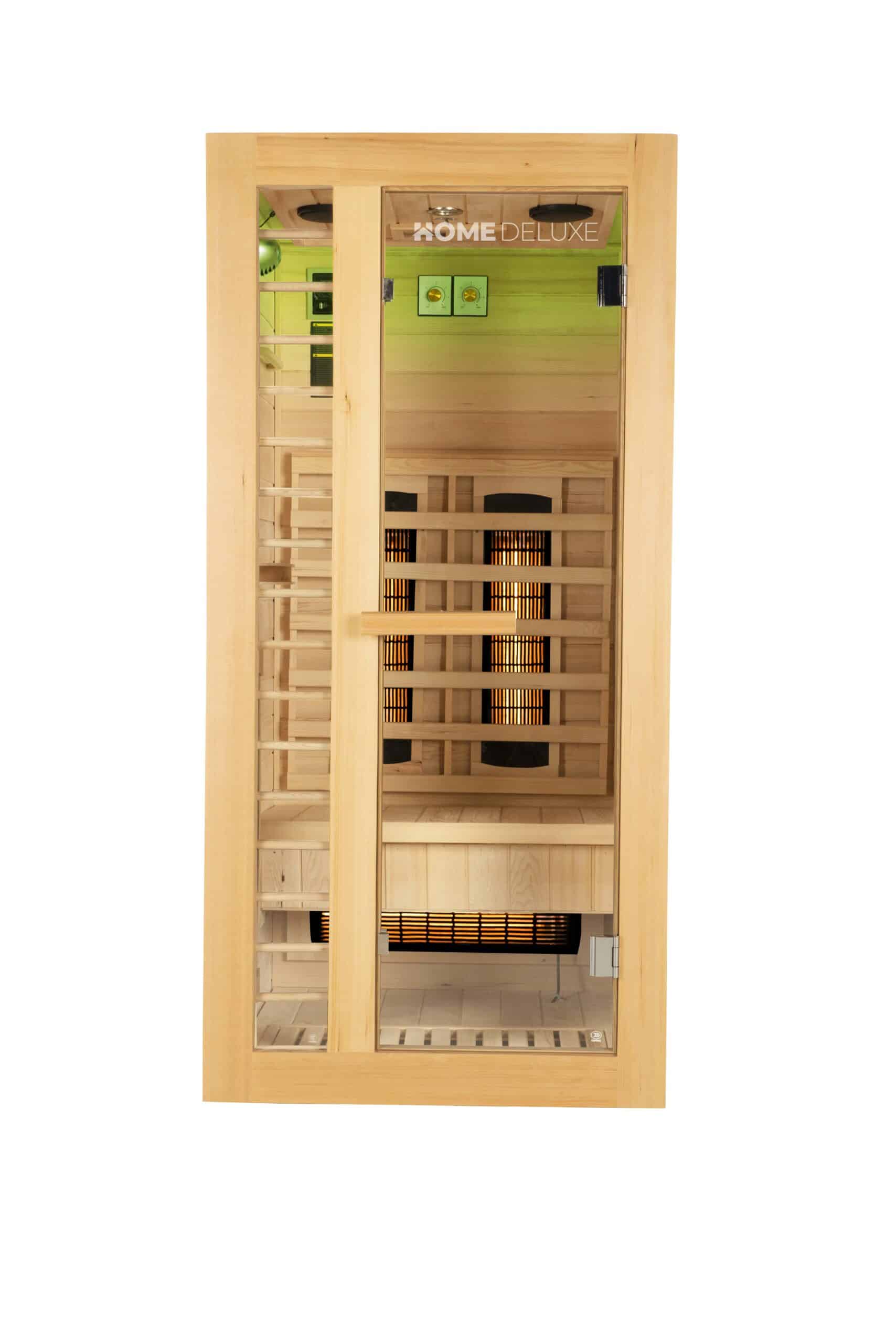 Infrarood Sauna Redsun S Deluxe, 90 x 90 x 190cm (1 pers.) Korte golf