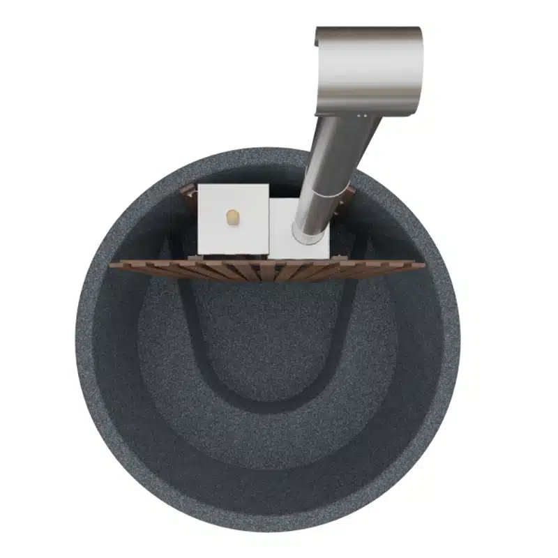 Hottub Welltub 176cm | 25kW interne kachel aluminium (4 pers.) - Afbeelding 3