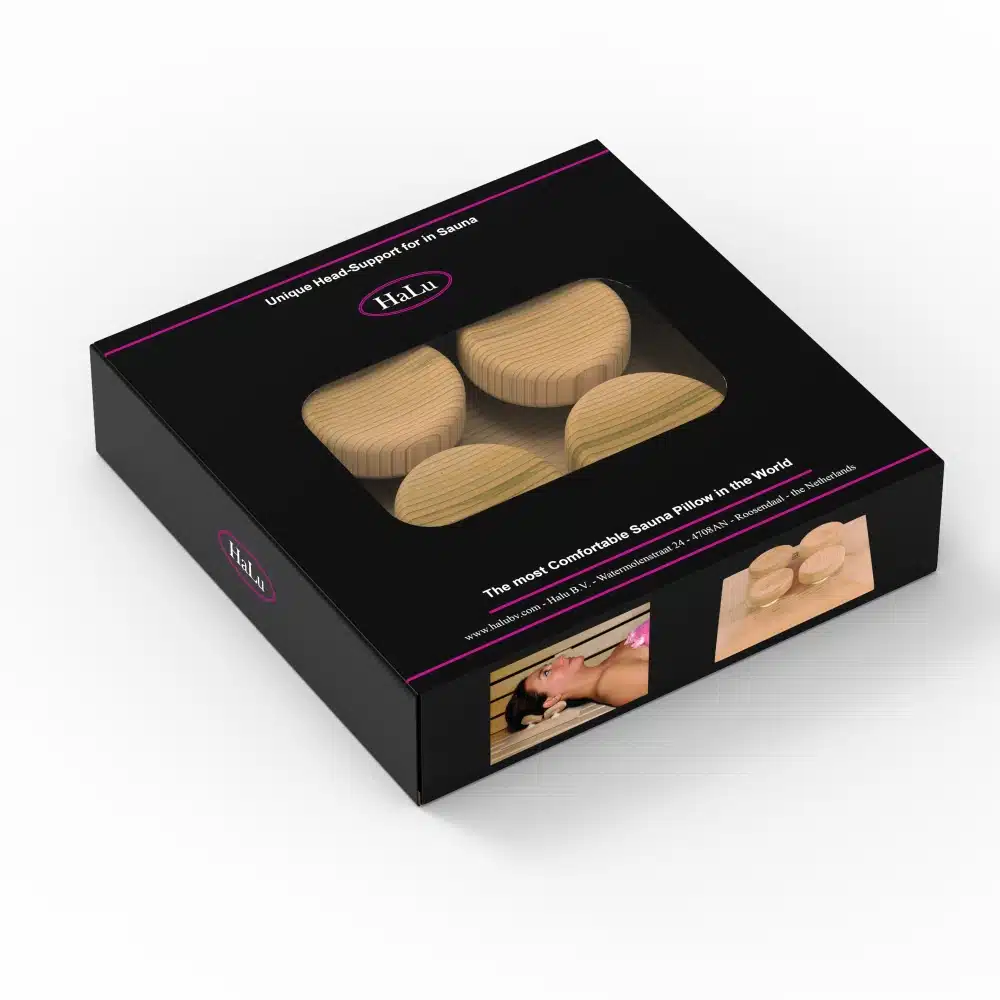 Halu Sauna Hoofdsteun vierkant (Red Cedar) - Afbeelding 2